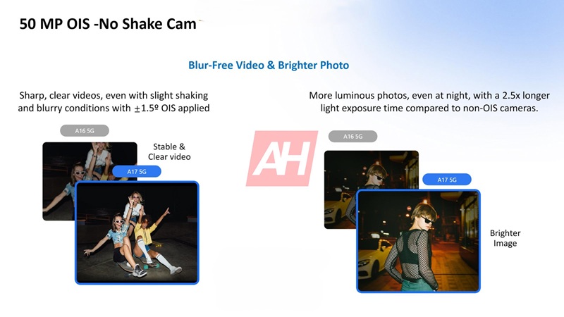 Galaxy A17 у різних кольорах