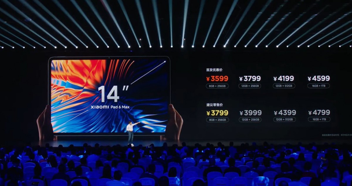Xiaomi Pad 6 Max - Snapdragon 8+ Gen 1, 2.8K-skärm med 144Hz