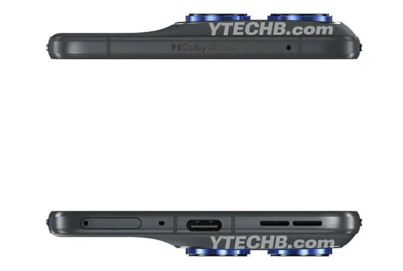 Рендер Motorola Edge 70 з ближчими деталями корпусу