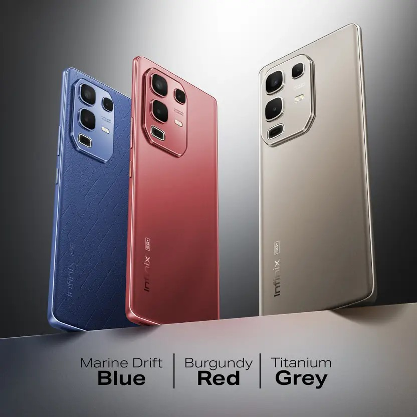 Цветовые решения смартфона Infinix Note 50s 5G+. Иллюстрация: Infinix