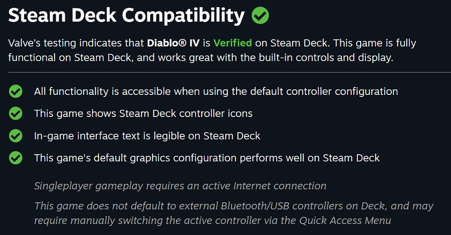Helvete i dine hender: Diablo IV blir tilgjengelig på den håndholdte konsollen Steam Deck. Spillet er testet og er fullt ut kompatibelt med Valves enhet.-2
