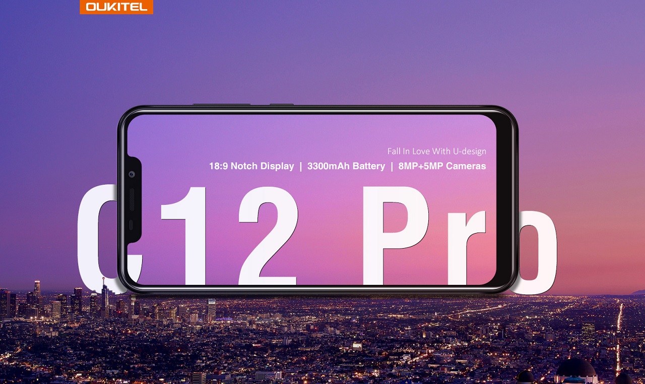 OUKITEL C12 Pro: новый бюджетный смартфон с вырезом на экране