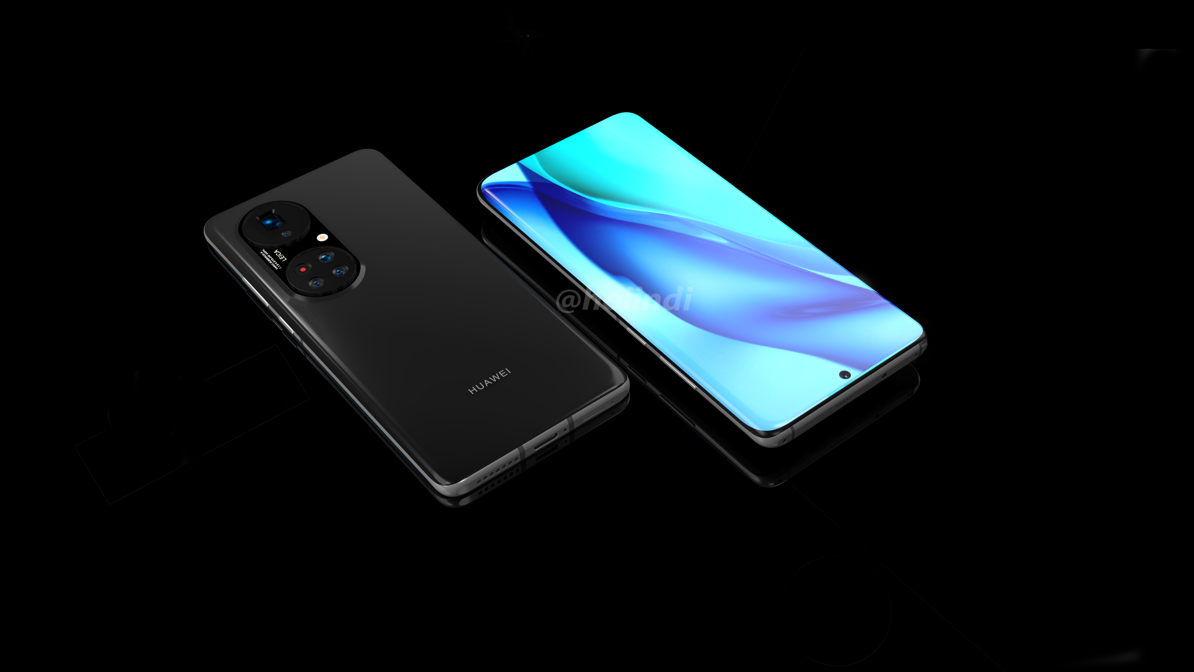 Huawei P50 Pro+ показали на рендерах: странные круги и очень много камер |  gagadget.com