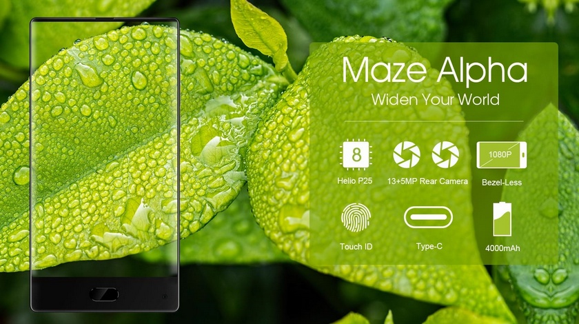 Смартфон Maze Alpha без рамок — скоро в продаже