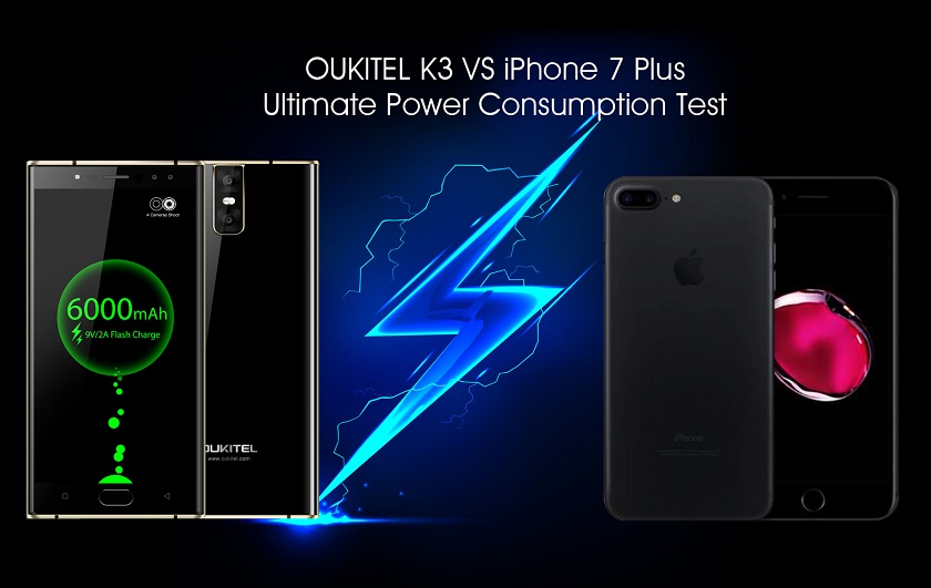OUKITEL K3 VS iPhone 7 plus power consumption (1).jpg