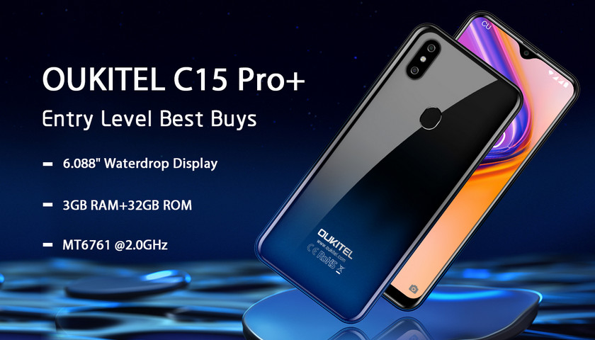 OUKITEL C15 Pro+: ещё больше памяти и ценник в $75