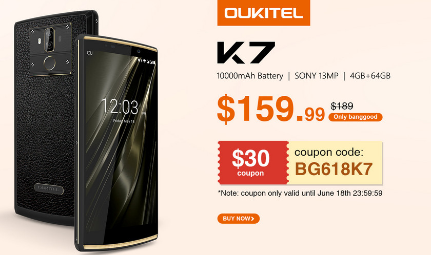Команда Oukitel о K7: лучший смартфон с батареей на 10 000 мАч
