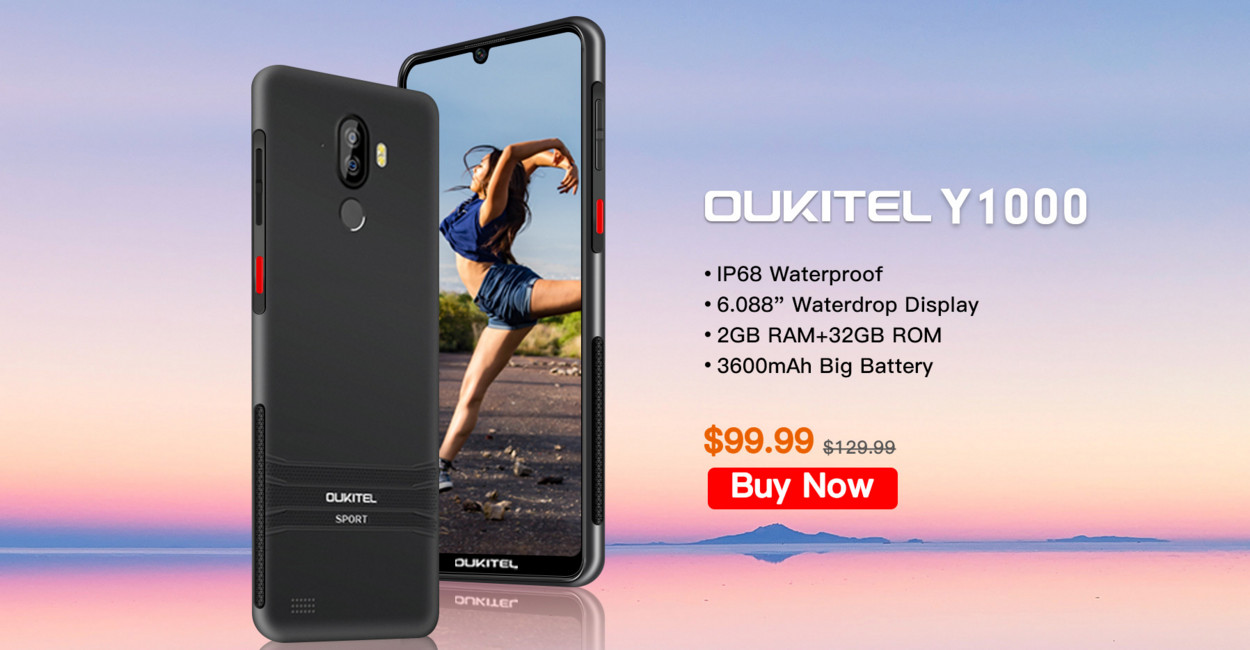 OUKITEL Y1000: ультратонкий защищённый смартфон за $100 на распродаже 11.11