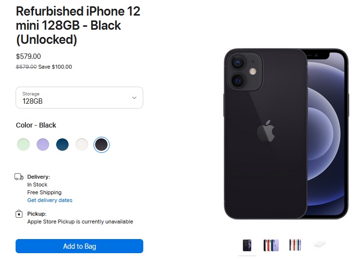 Apple comienza a vender el iPhone 12 mini reacondicionado: cuánto