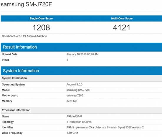 Samsung Galaxy J8 (2018) geekbench.jpg