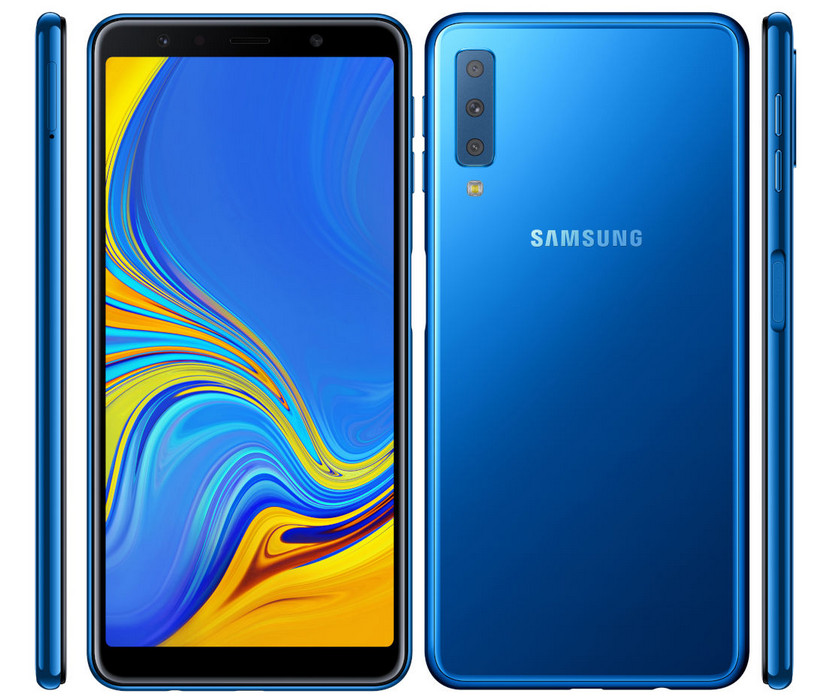 Премьера Samsung Galaxy A7 (2018): смартфон с тройной камерой и боковым сканером отпечатков