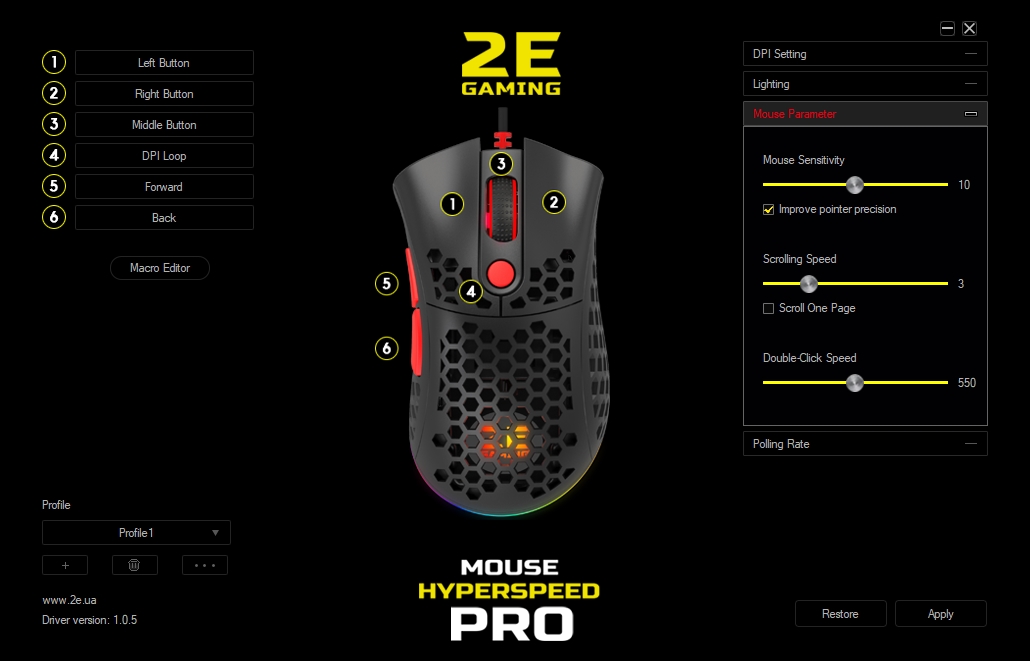 2E Gaming HyperSpeed Pro Überblick: Eine leichte Gaming-Maus mit einem großartigen Sensor-24