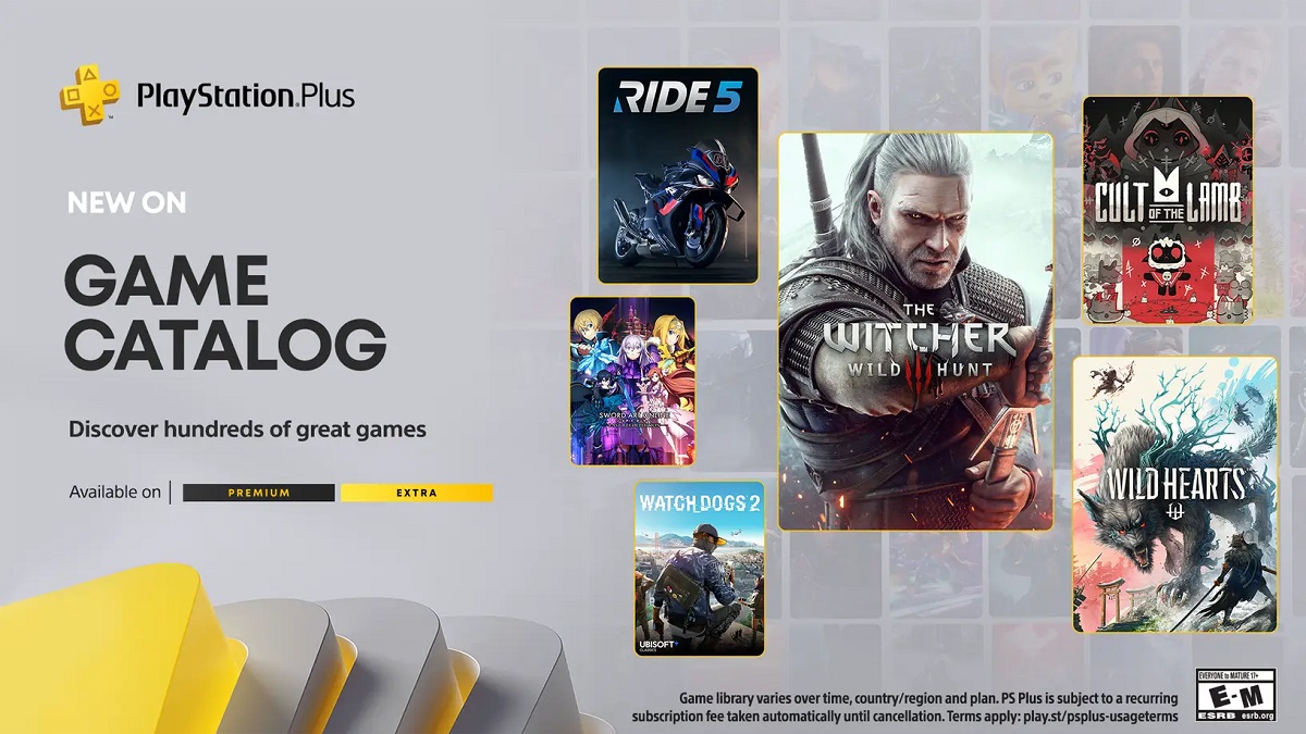 The Witcher 3, Cult of the Lamb and lots of Sword Art: Sony has unveiled August's new releases for PlayStation Plus Extra and Premium subscribers