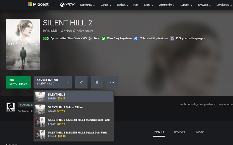 Silent Hill 2 Remake на Xbox Series