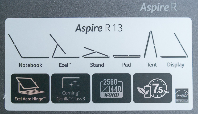 Пять в одном. Обзор ультрабука Acer Aspire R13-3