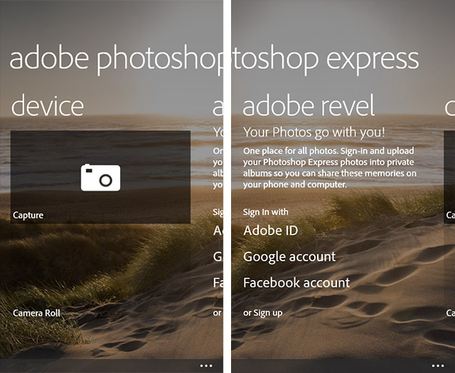 Приложения для Windows Phone: Adobe Photoshop Express-2