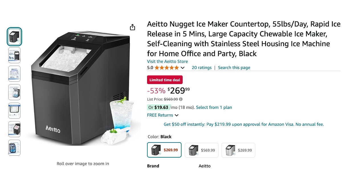 Aeitto Ice Maker - Buy Now $300 Discount!