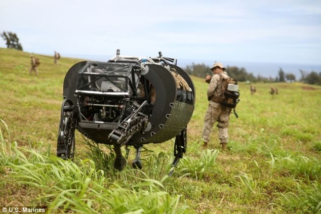 AlphaDog во время полевых испытаний на Гавайях