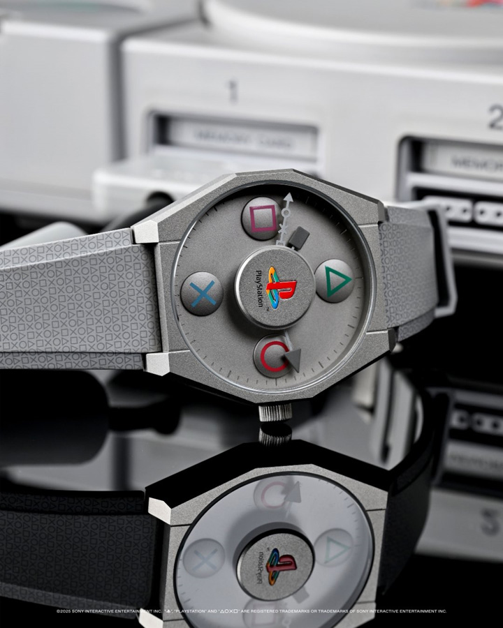 Vue latérale Anicorn x PlayStation 30th Anniversary Watch
