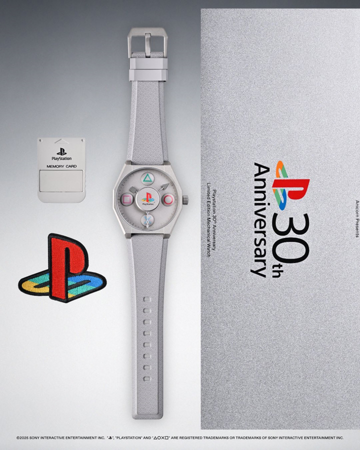 Montre Anicorn x PlayStation 30th Anniversary en entier