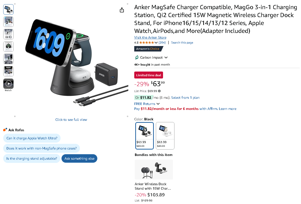 Anker MagGo Charging Station Screenshot of the Anker MagGo Charging Station