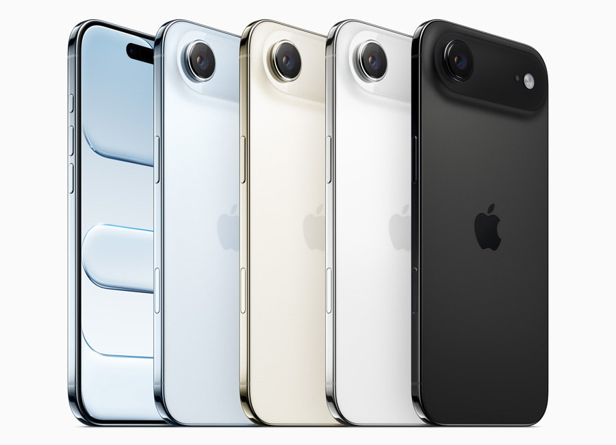 Gamme d'iPhone Air en diverses couleurs