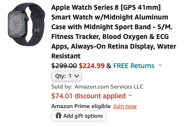 Apple Watch Series 9 GPS 41mm Midnight Aluminum Case with Midnight Sport  Band - S/M. Fitness Tracker, Blood Oxygen & ECG Apps, Always-On Retina