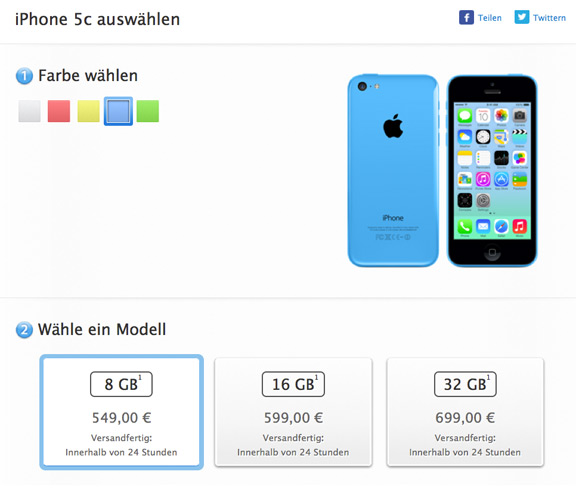 Самый бюджетный Apple iPhone 5c с 8 ГБ поступает в продажу-2