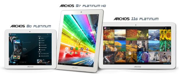 Тройка «платиновых» и недорогих: планшеты Archos с IPS-дисплеями и разрешением до 2048x1536
