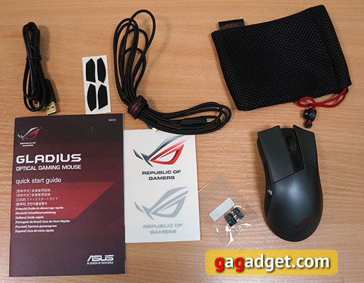Меч для виртуальных битв: обзор геймерской мышки Asus ROG Gladius-3