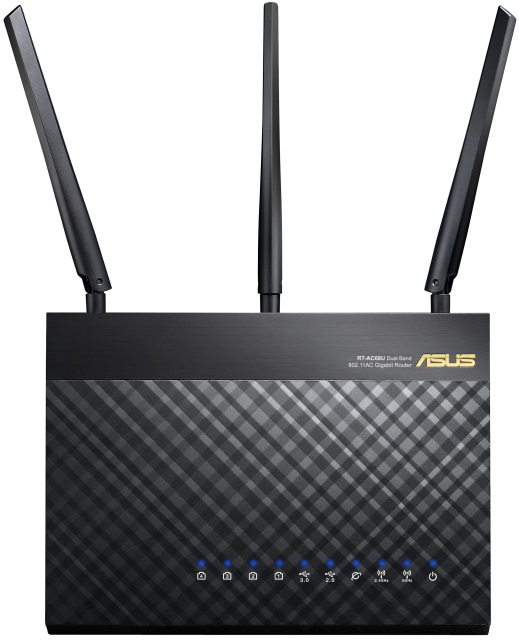 ASUS RT-AC68U double-band wireless router with a bandwidth of up to 1900 Mbps/S-2