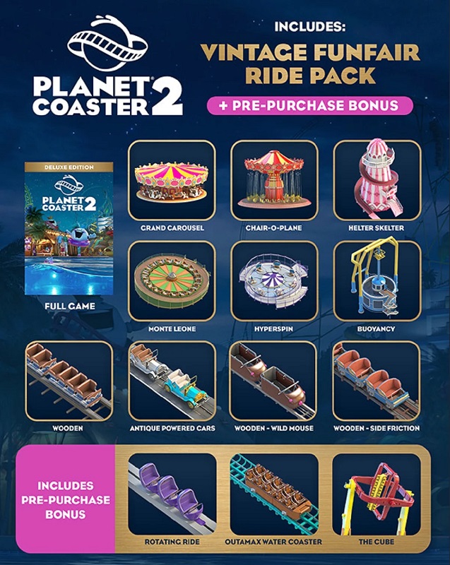 El parque de atracciones abrirá en noviembre: Se anuncia la fecha de lanzamiento de la estrategia económica Planet Coaster 2-2