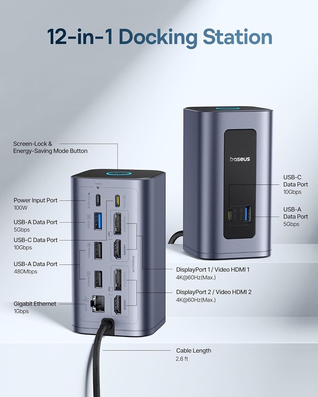 Док-станция Baseus Nomos NU1 Air Spacemate
