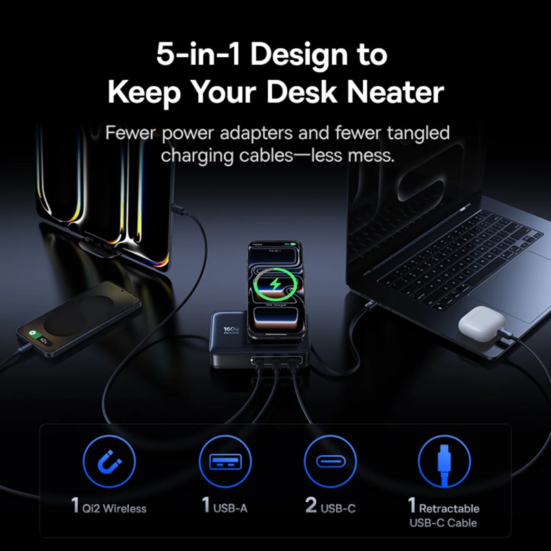 Baseus Nomos 5-in-1 зарядна станція