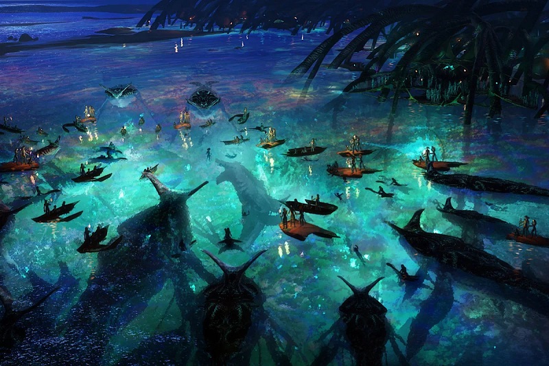 La bellezza di Pandora, i clan Na'vi e i dirigibili: La Disney svela cinque sorprendenti concept art per Avatar Parte III-5