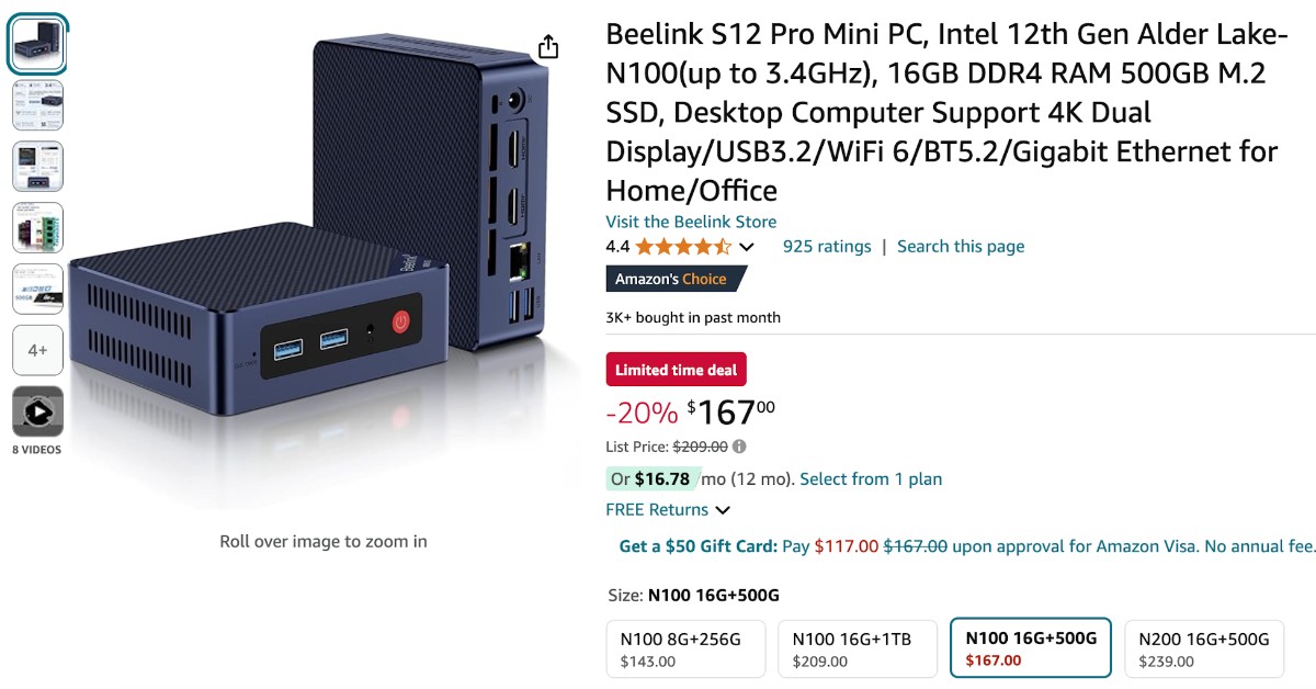 Beelink S12 Pro Mini PC Now Available - $42 OFF - Limited time deal!