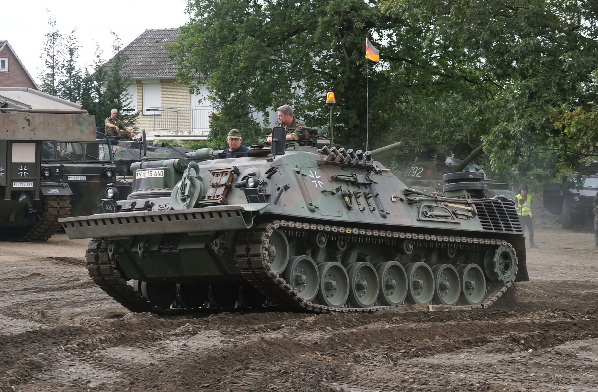 Germany transferred five Bergepanzer 2 armored recovery vehicles based ...