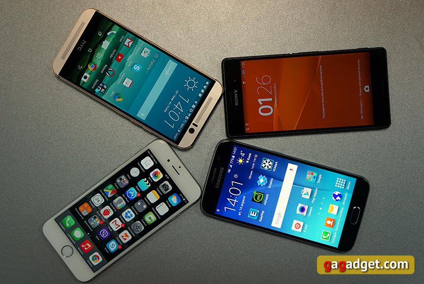 Кто на свете всех милее: Samsung Galaxy S6, iPhone 6, Sony Xperia Z3 или HTC One M9?-2