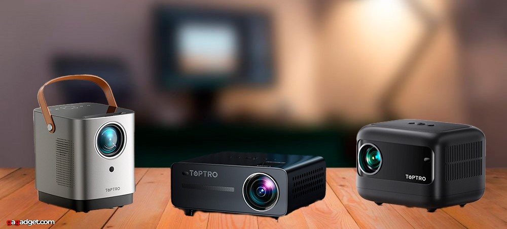  [Electric-Focus] 5G WiFi Bluetooth Projector, TOPTRO