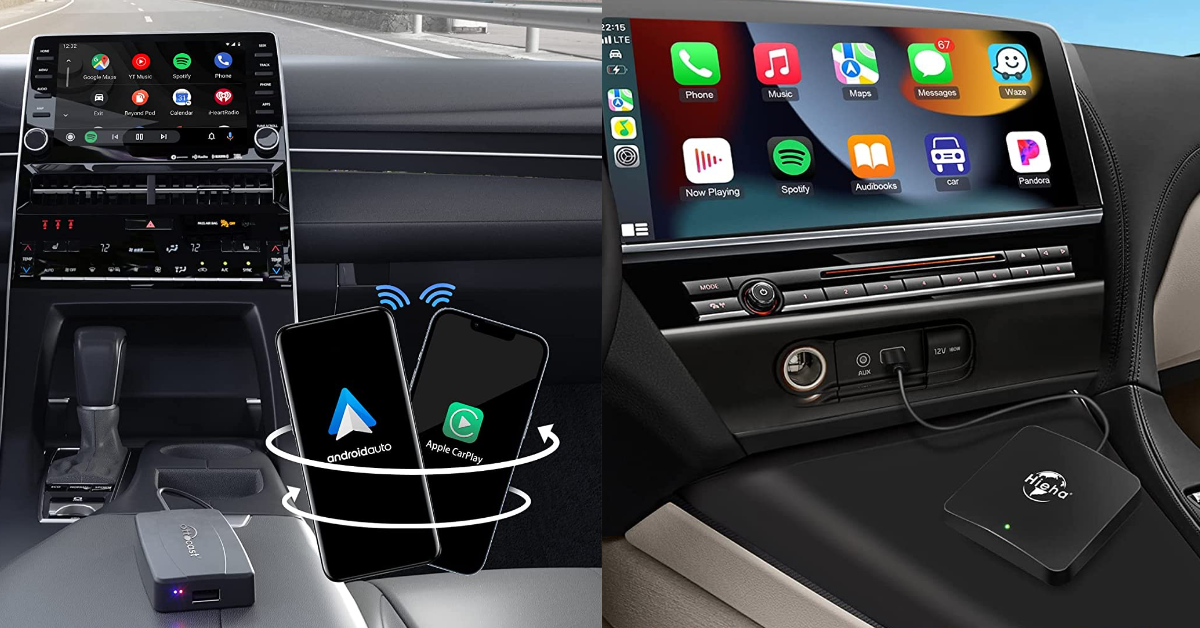 Doohoeek Adaptateur CarPlay sans Fil pour iPhone, Adaptateur sans Fil pour  Apple Carplay, pour Voitures à partir de 2015 et iOS 10 ou supérieur