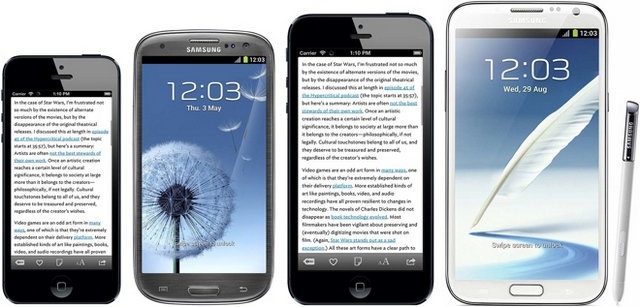 Расставляем точки над i: Samsung Galaxy Note III и Galaxy Fonblet получат 5.9" и 6.3" экраны