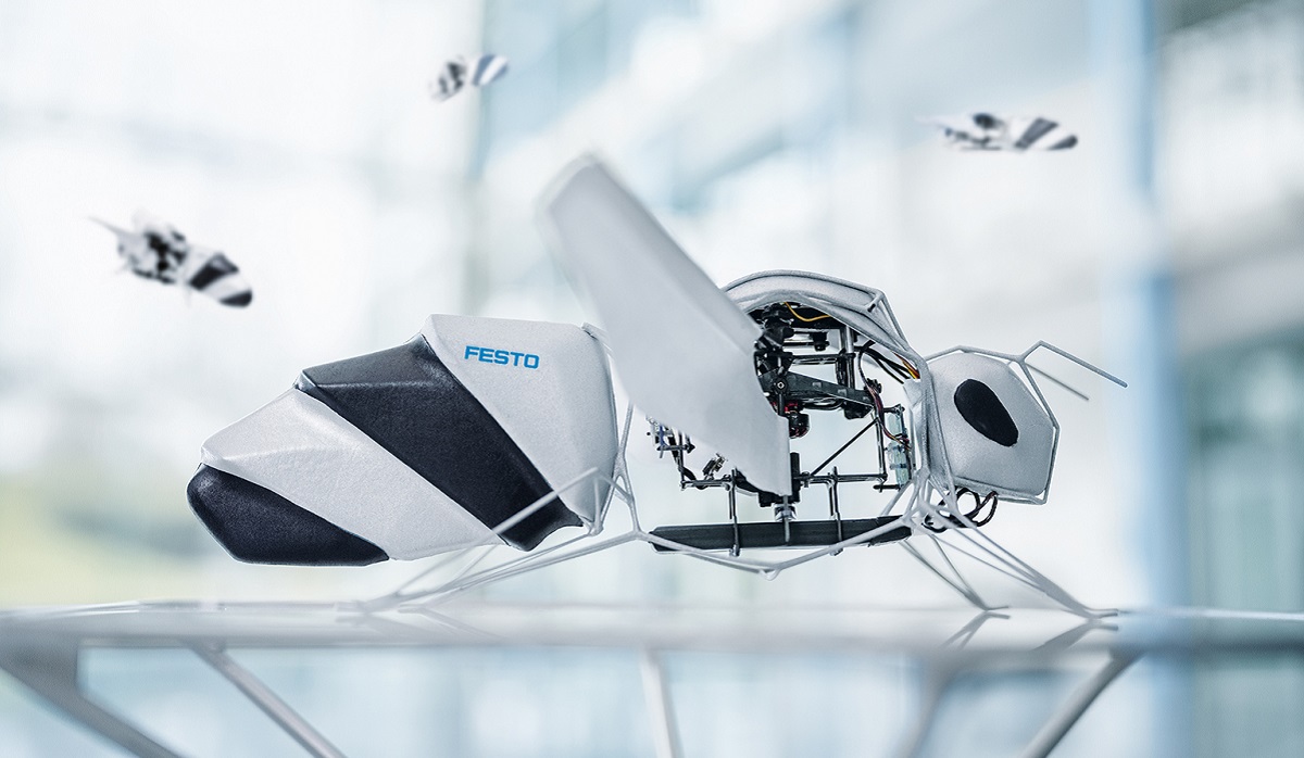 As long as it's not like the TV series Black Mirror! Festo presented a swarm of bionic bees at Hannover Messe