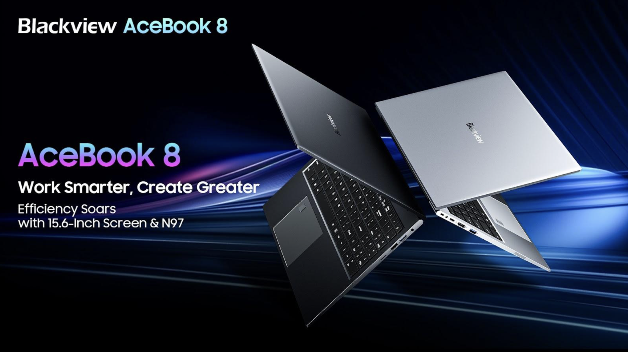Blackview AceBook 8: 15-дюймовий ноутбук із чипом Intel N97, 16 ГБ ОЗП, SSD-накопичувачем на 512 ГБ і Windows 11 на борту