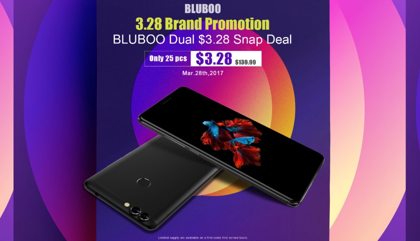 Скидки на Bluboo Dual и большая распродажа с 28 марта