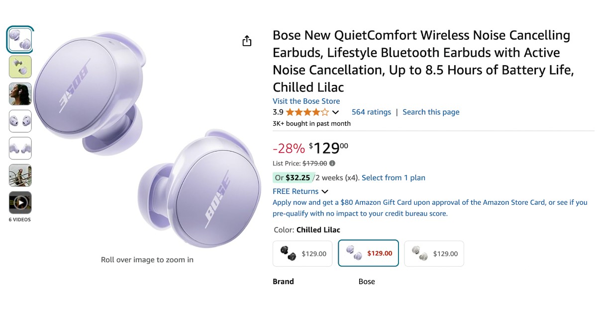 Bose New Quietcomfort Noise Cancelling Earbuds Limited Off Don T