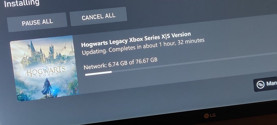 Пользователи утверждают, что на консолях Xbox Series уже доступна предзагрузка Hogwarts Legacy-3