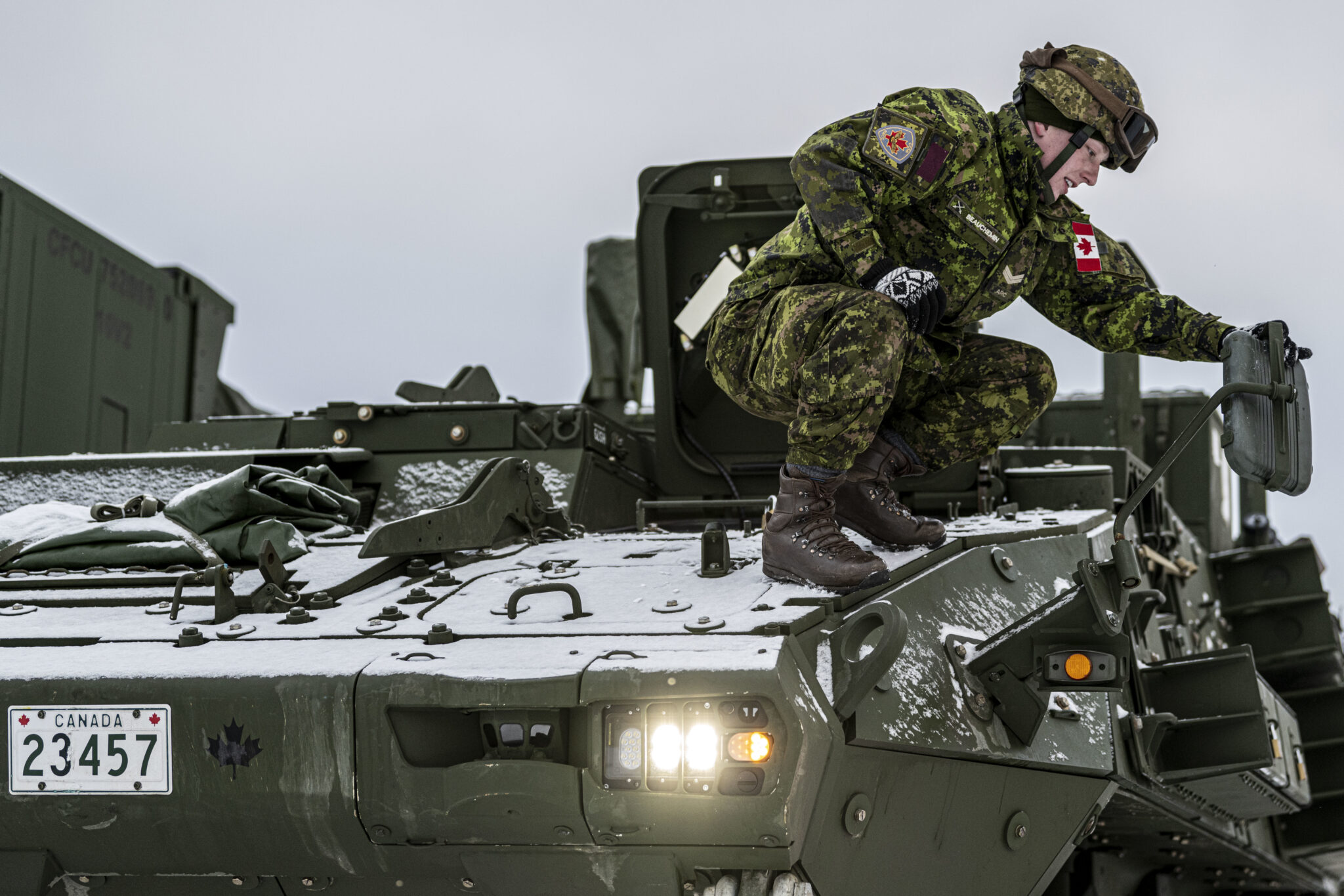 Un soldado canadiense. Ilustración: Fuerza Aérea de EE.UU.