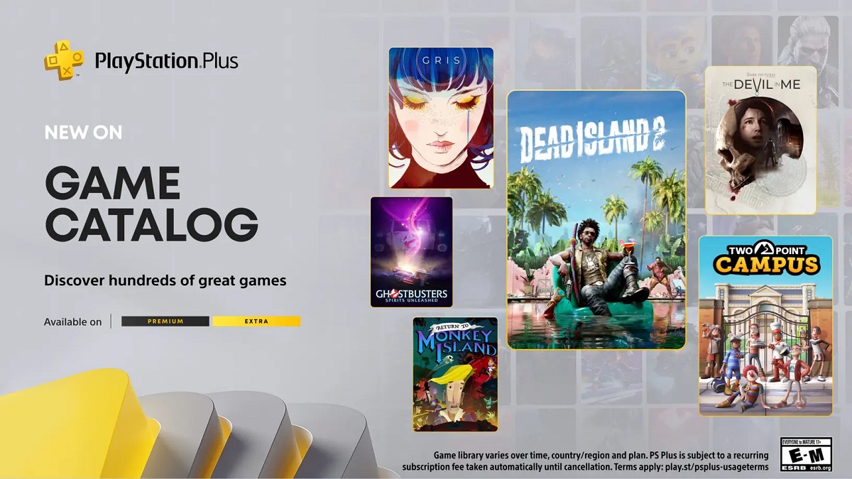 На следующей неделе подписчики PlayStation Plus Extra и Premium получат Dead Island 2, GRIS, Two Point Campus и еще несколько примечательных игр