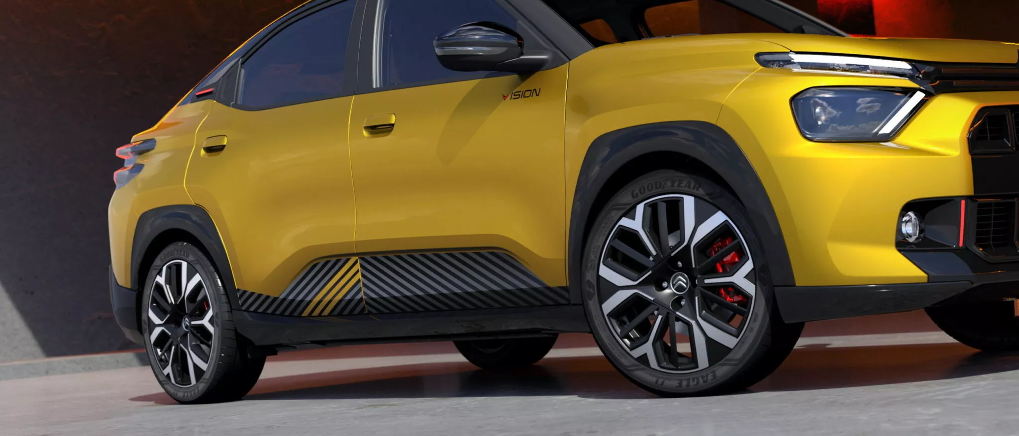 Side view of Citroën Basalt Vision at the São Paulo Auto Show