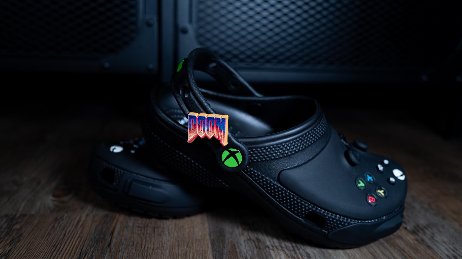 Xbox and Crocs collaboration shoe model